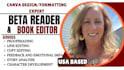 beta read, proofread, format your fiction book, kindle ebook, canva book design