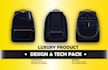 create bag design, backpack, handbag, tote bag and tech pack
