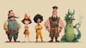draw cute, simple and funny cartoon