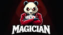 design creative magician panda logo with express delivery