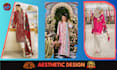 design modern saree and three piece textile pattern