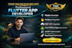 create flutter app development and firebase integration for android ios