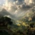 do fantasy background and landscape