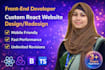 be your expert front end web developer using HTML, CSS, javascript, react