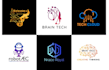 design tech, startup, crypto, technology, security logo