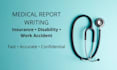 write medical insurance and disability reports