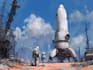 paint science fiction scenes with spaceships and robots