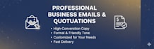 write professional business emails and sales quotations