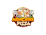 create creative and good looking pizza logo design