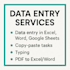 do accurate data entry in excel google sheets