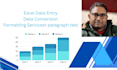 do excel data entry, data conversion