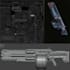 create game ready sci fi weapons 3d models hard surface prop