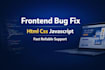 fix html css javascript bugs