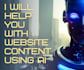 write simple website content using ai tools