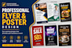 design professional flyer and poster in canva