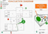 draw a fire evacuation diagram safety escape route fire evacuation plan