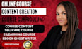 create online course content, course creation, ebook writer and book formatting
