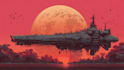 design spaceship, illustration and sci fi art