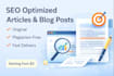 write SEO blog posts for crypto and finance websites