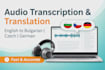 transcribe and translate english audio