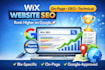 do wix website onpage SEO, GEO and technical optimization