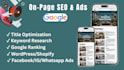 do complete on page SEO and meta ads management