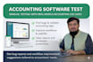 test accounting software and suggest workflow improvements
