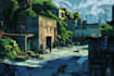 do a creative photorealistic environmental concept art