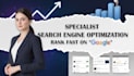 do on page SEO and fix technical issues like site speed, indexing, 404 errors