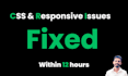 fix nextjs bugs, css issues, or responsive errors within 12h
