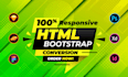 convert figma to html, xd to html, psd to html responsive bootstrap5 tailwind