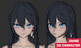 3d model anime characters