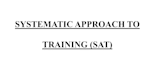 design professional training programs using sat methodology