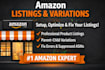 fix amazon product listings variations and errors