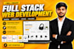 develop full stack web application and frontend developer