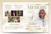 design elegant funeral program, obituary, memorial booklet and funeral flyer