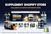build a private label supplement shopify store and nutrition website