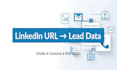 extract emails and business data from linkedin urls