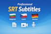 create accurate subtitles in bulgarian, czech or german
