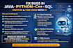 fix bugs in java python cpp sql mentor n vibe code with ai