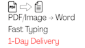 convert PDF or image to word document fast