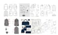 design bag, purses and backpack design with tech pack