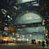 create futuristic cyberpunk city for you