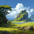 do stunning fantasy landscape, background illustration