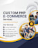 build a custom website with PHP and javascript