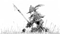 draw simple black and white illustration
