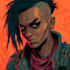 design cyberpunk character art