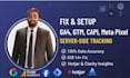 fix or setup google analytics 4, ga4, GTM, ecommerce tracking and event tracking