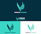 do modern wonderful beautiful wing logo