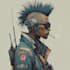 make a cyberpunk character art